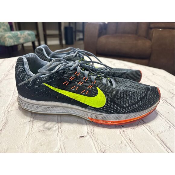Nike Zoom Structure 18 Sneakers Black Neon Yellow Orange Running Men\'s Size 11.5 main image 6